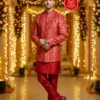 Angrakha Style Indo Western Set