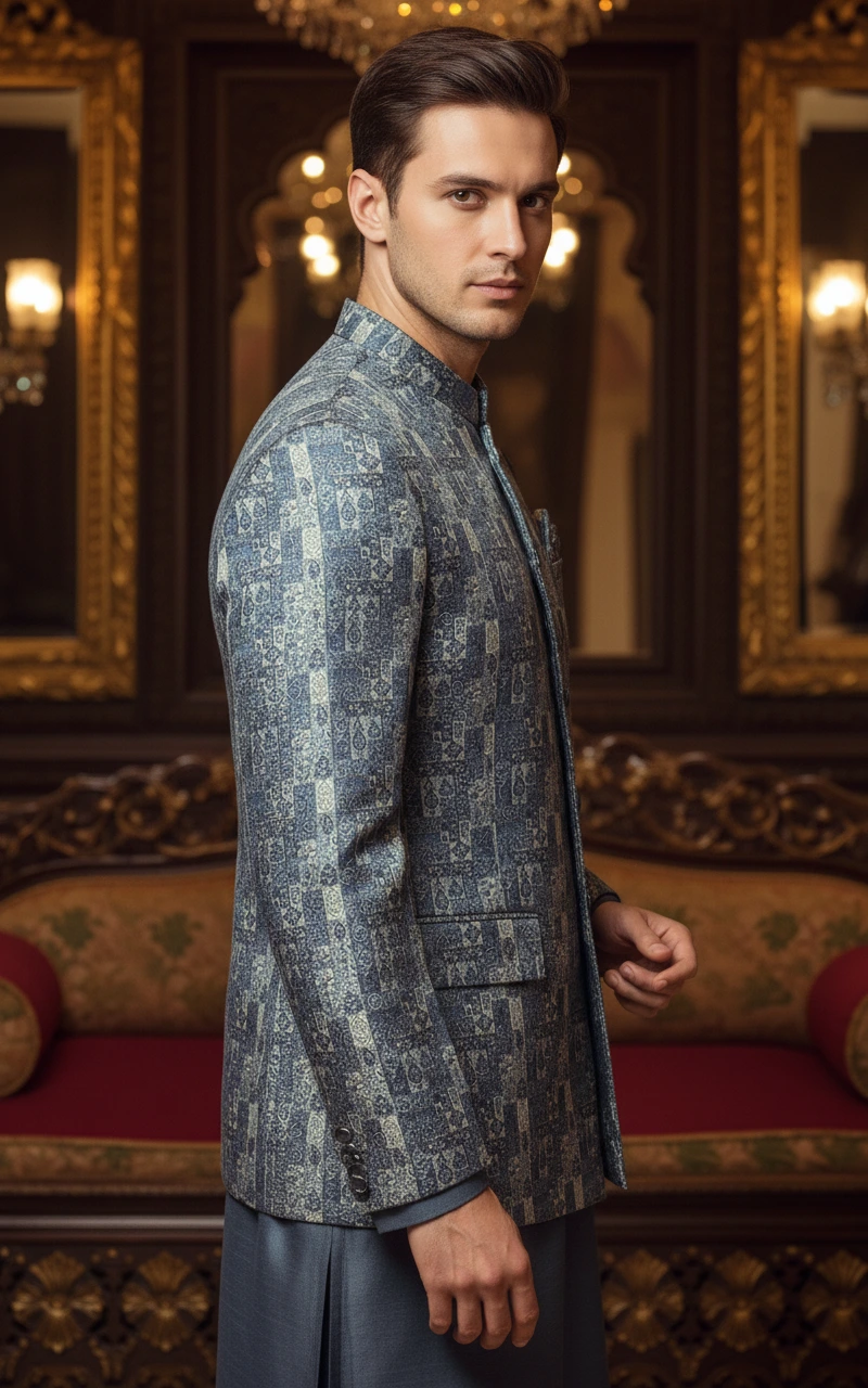 Angrakha Style Indo Western Set - Image 2