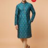 See Green Brocade Kurta