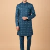 See Green Elegance Sherwani
